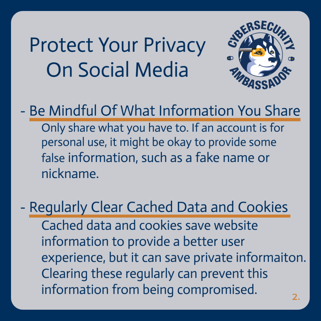 Infographic, "Protect Your Privacy On Social Media"